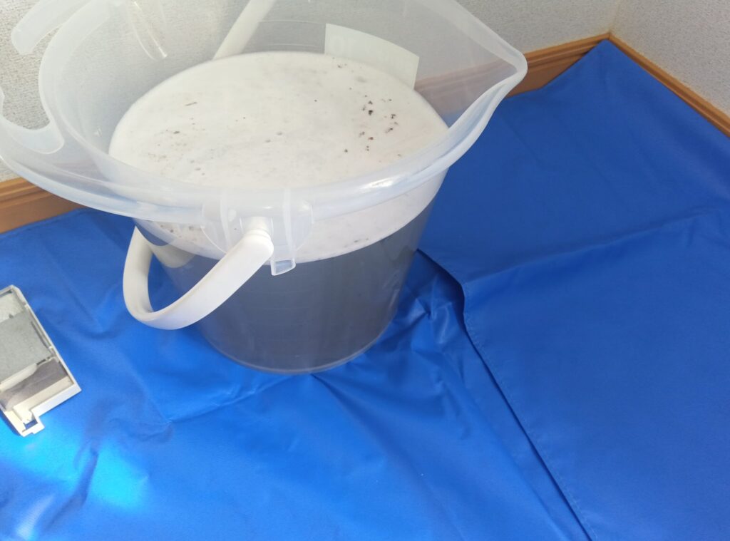 エアコンクリーニングで出る汚水